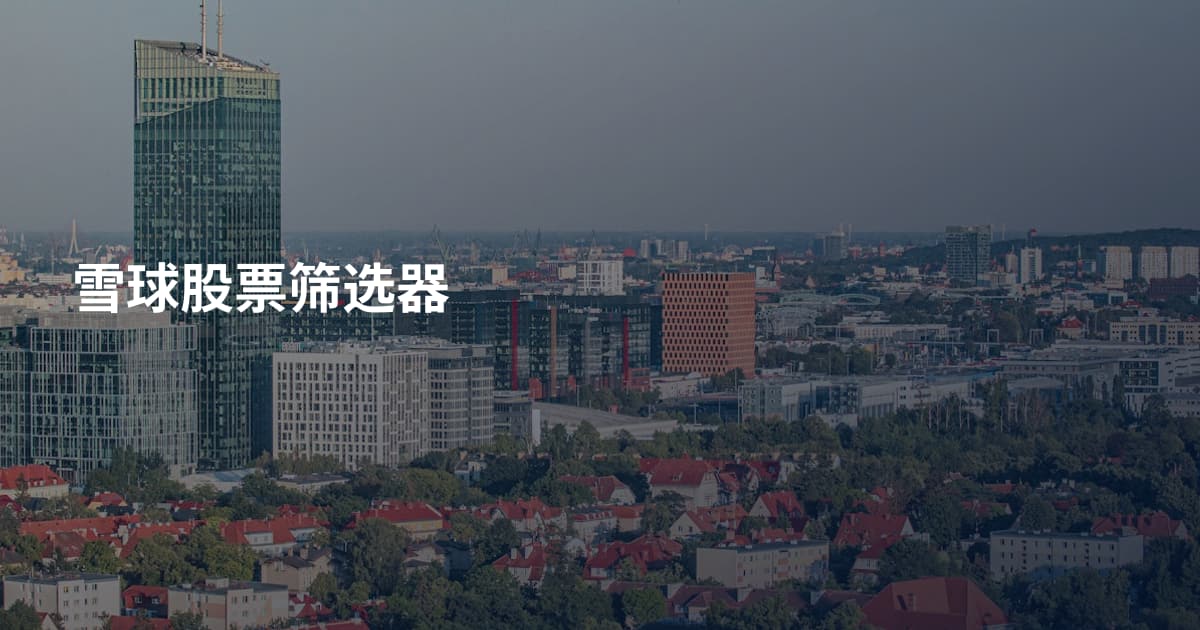 雪球股票筛选器