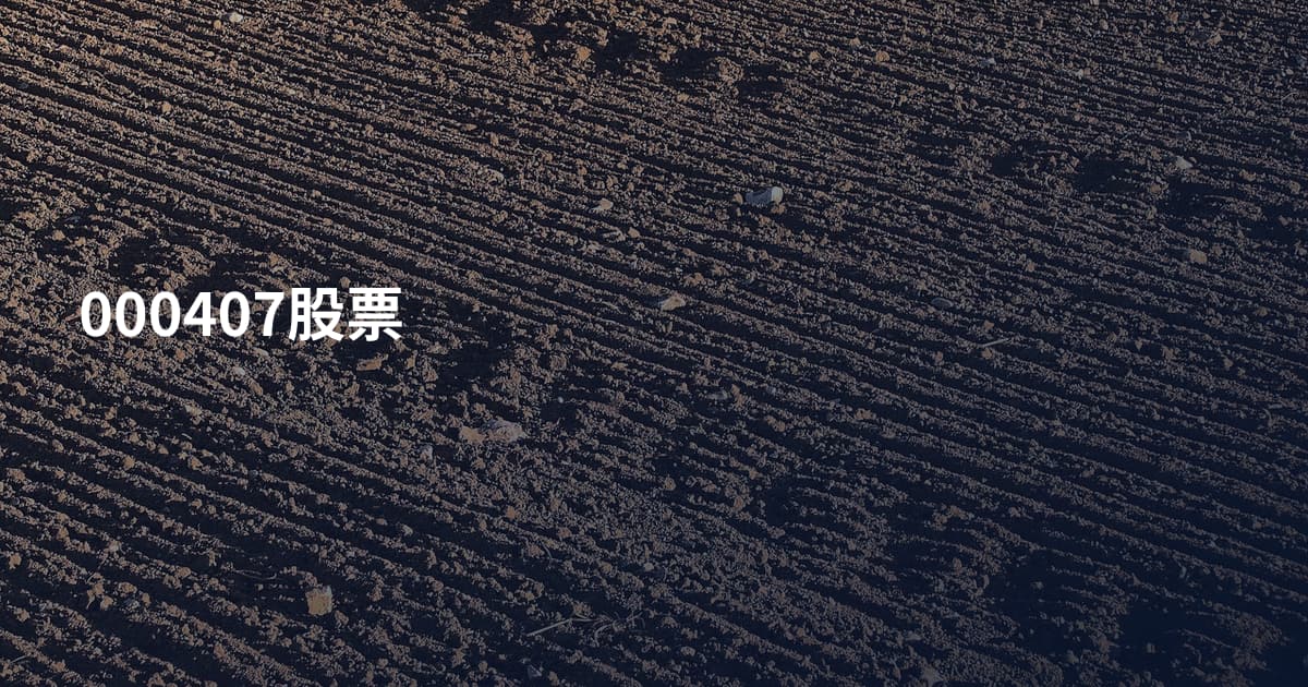 000407股票