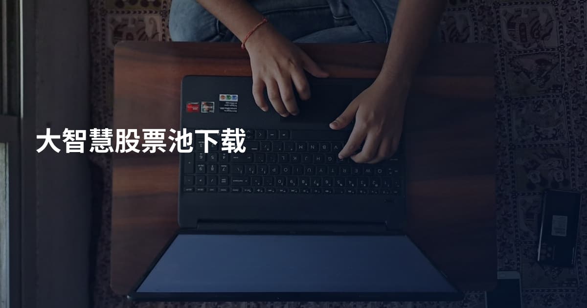 大智慧股票池下载