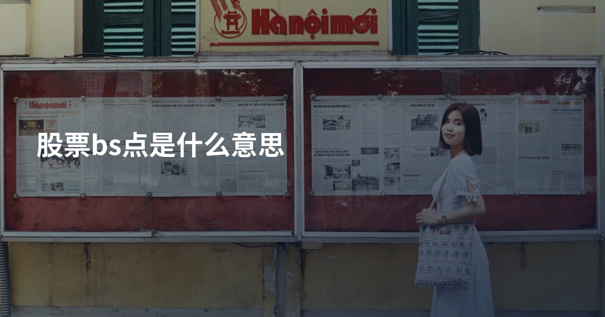股票bs点是什么意思
