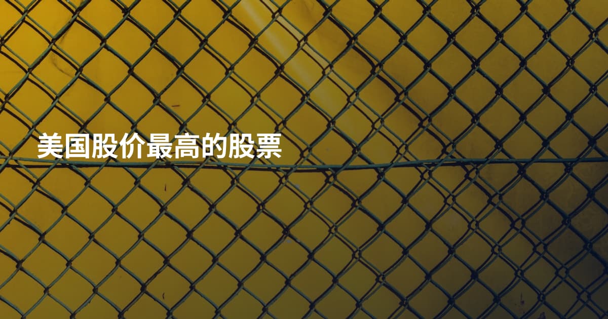 美国股价最高的股票
