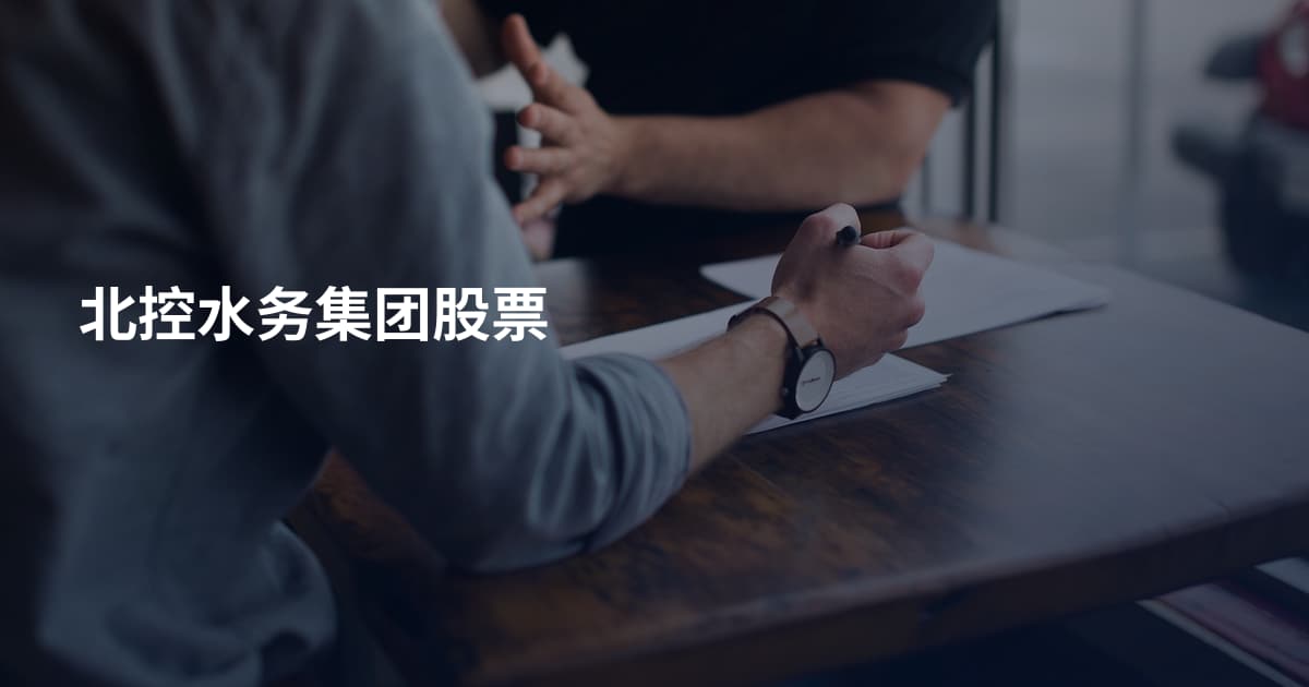 北控水务集团股票