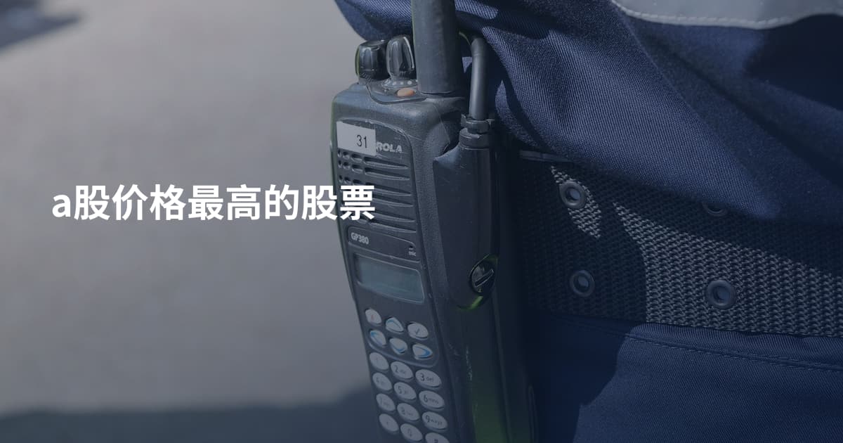 a股价格最高的股票