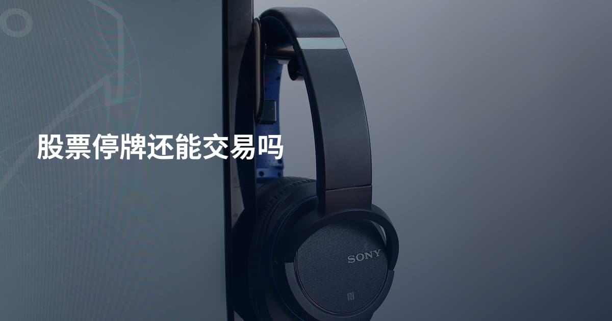 股票停牌还能交易吗