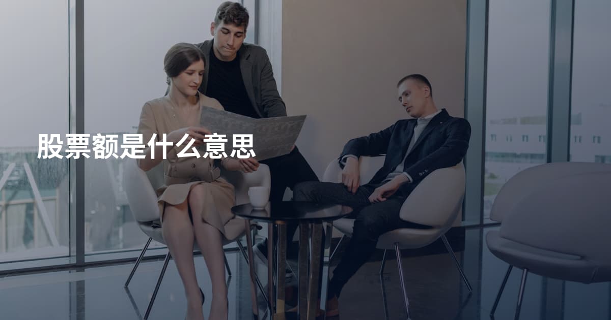 股票额是什么意思