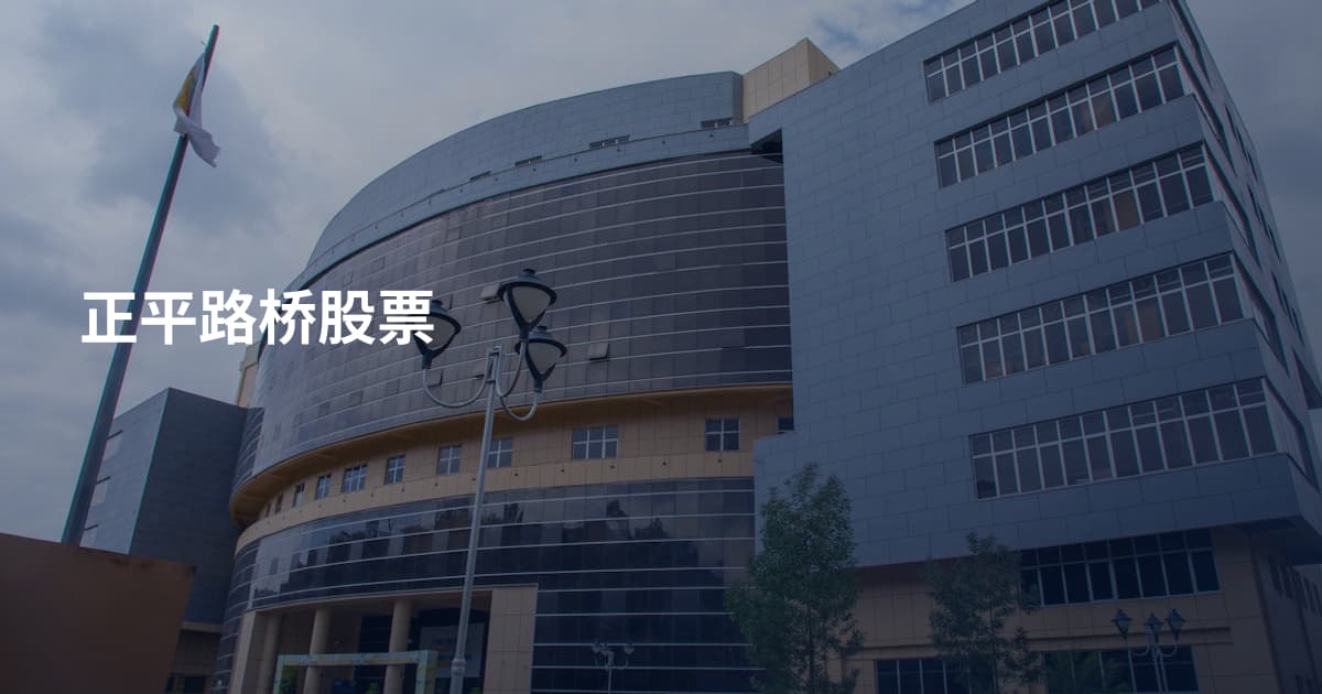 正平路桥股票