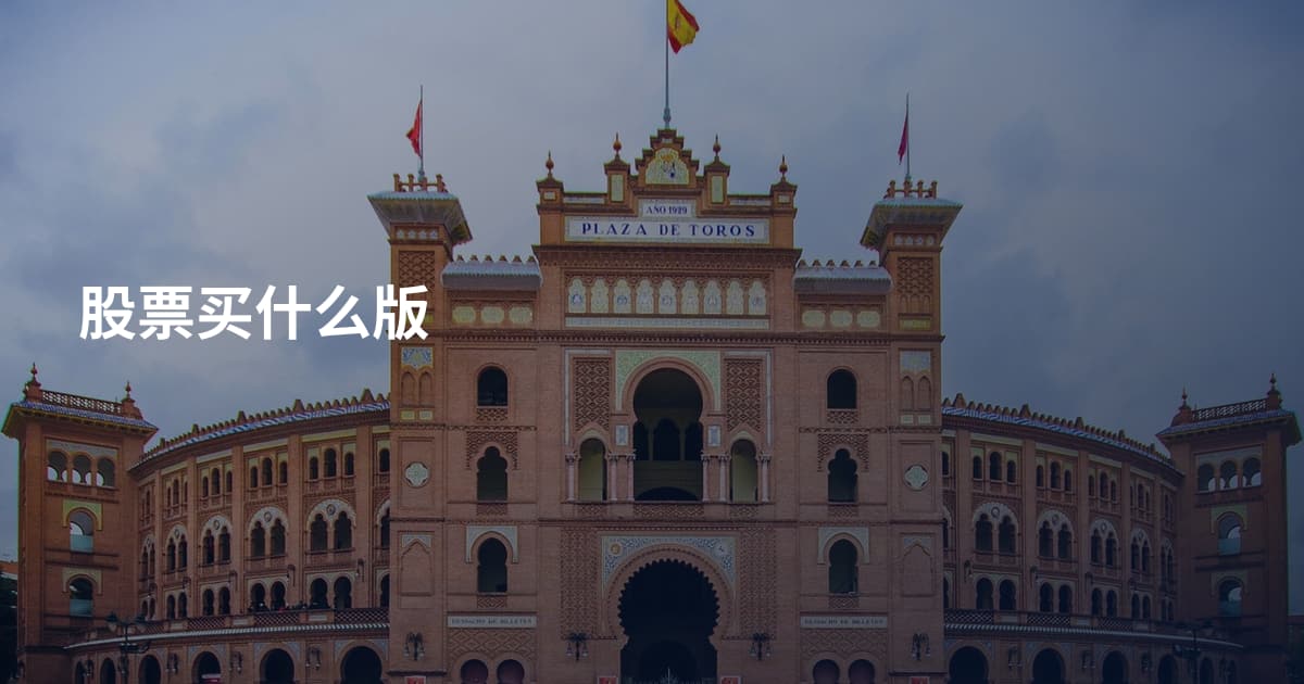 股票买什么版