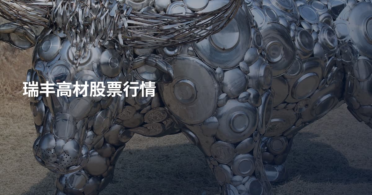 瑞丰高材股票行情