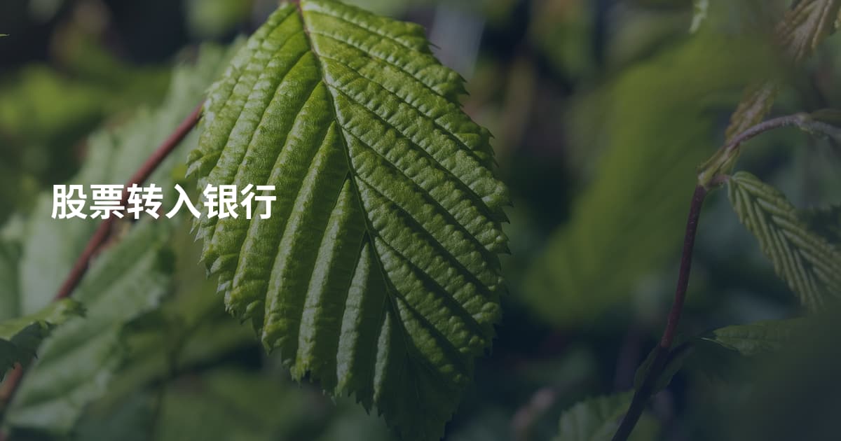 股票转入银行