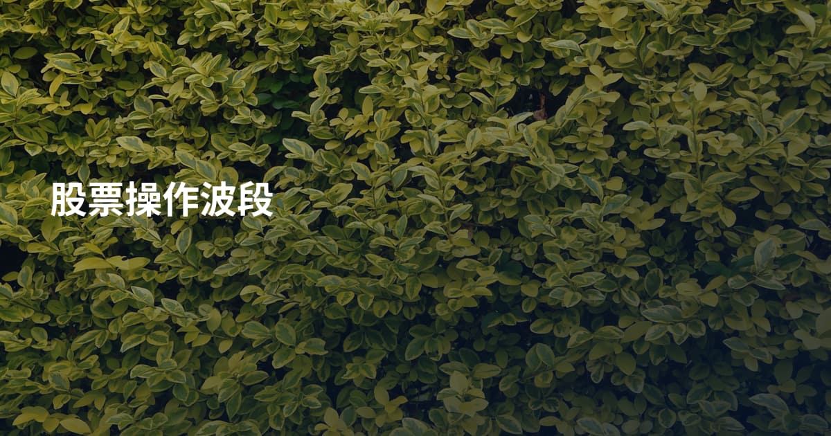 股票操作波段