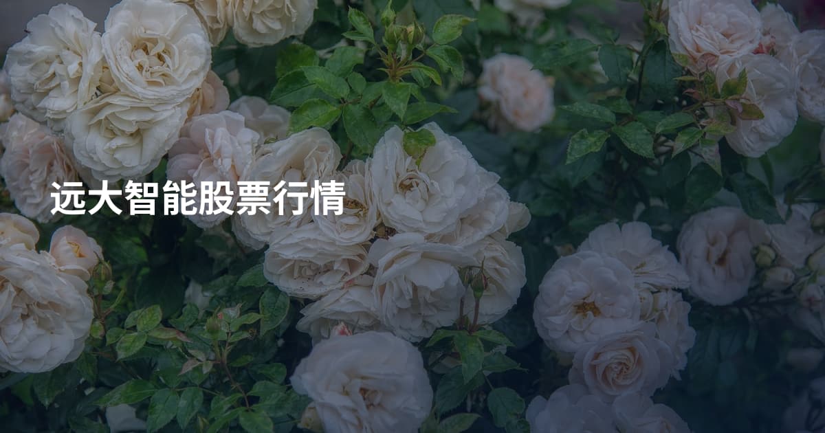 远大智能股票行情