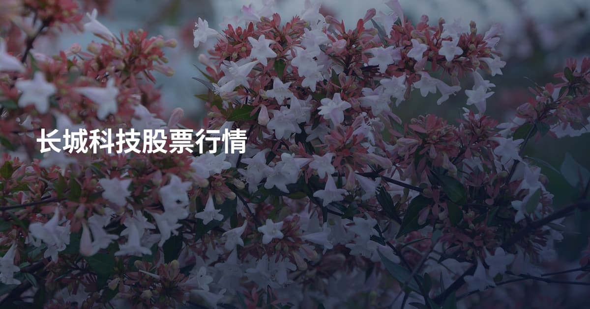 长城科技股票行情
