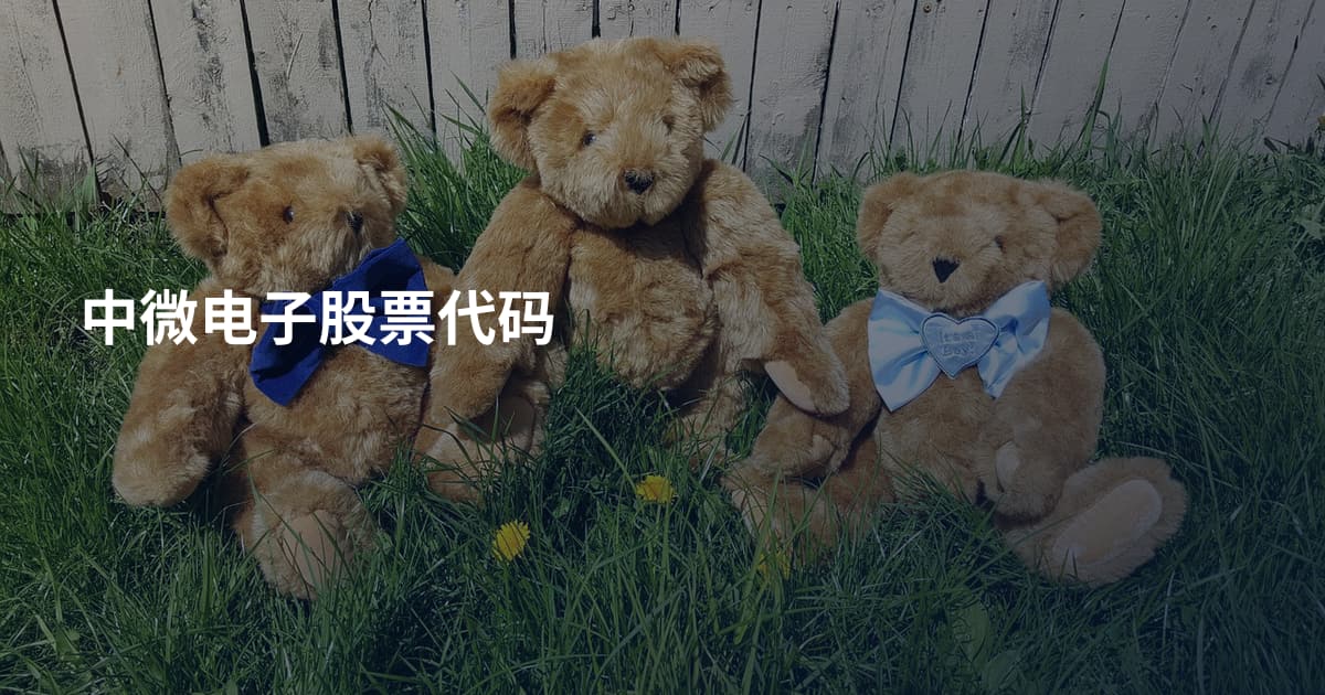 中微电子股票代码