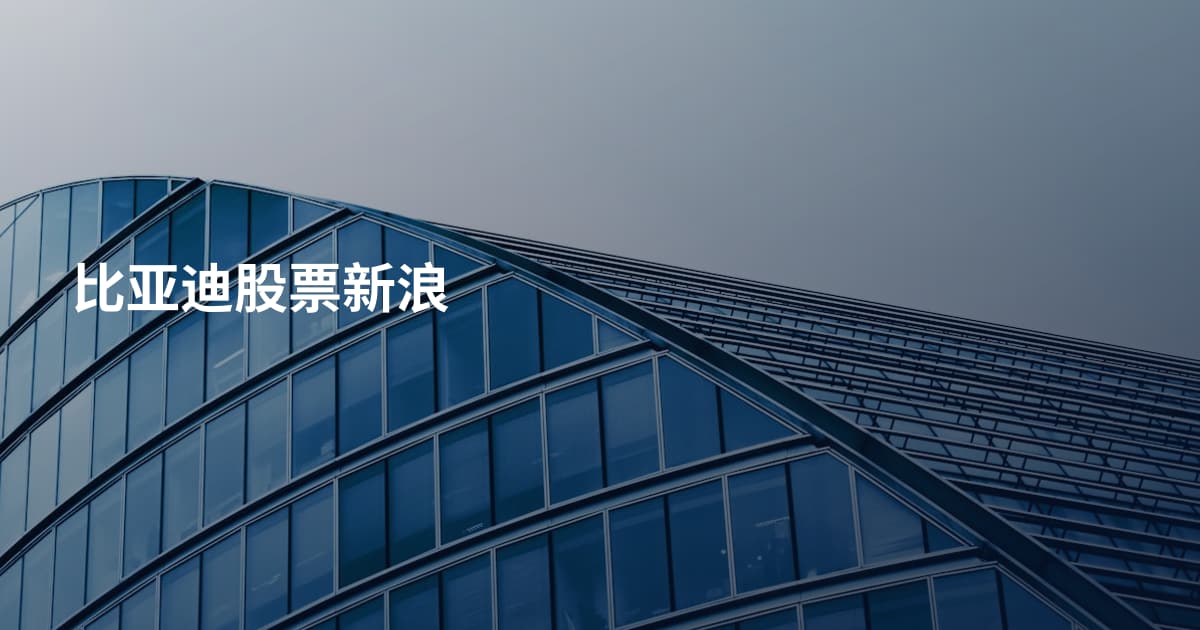 比亚迪股票新浪