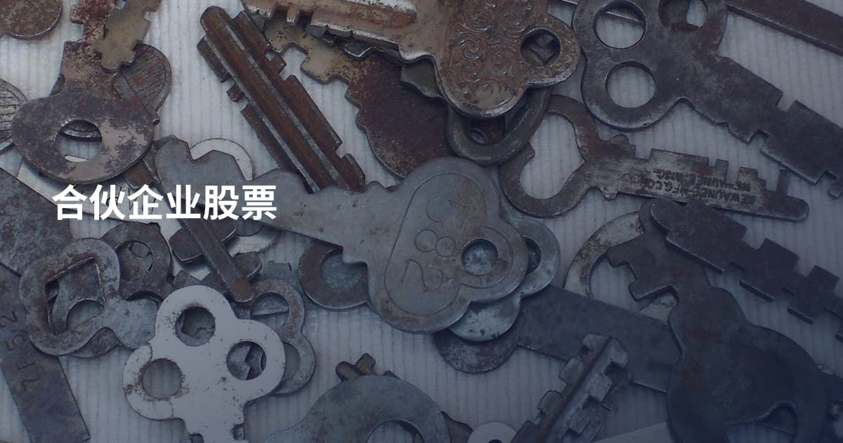 合伙企业股票