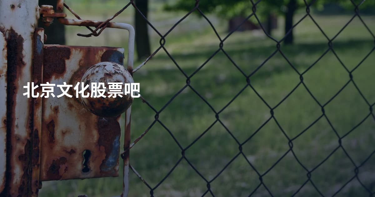 北京文化股票吧