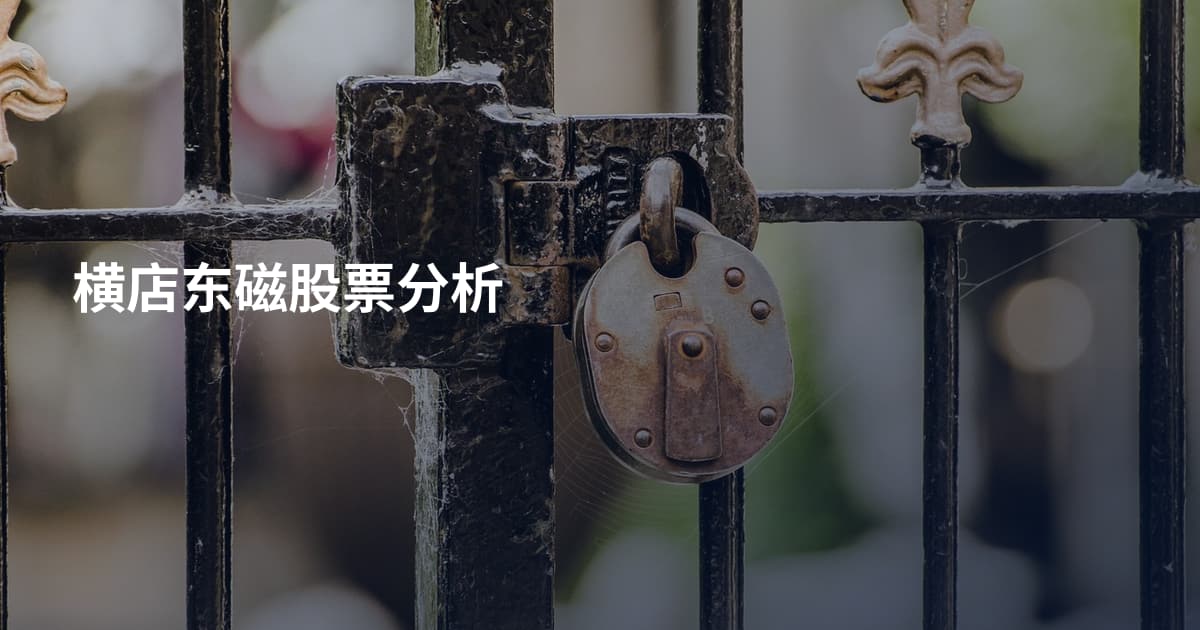 横店东磁股票分析