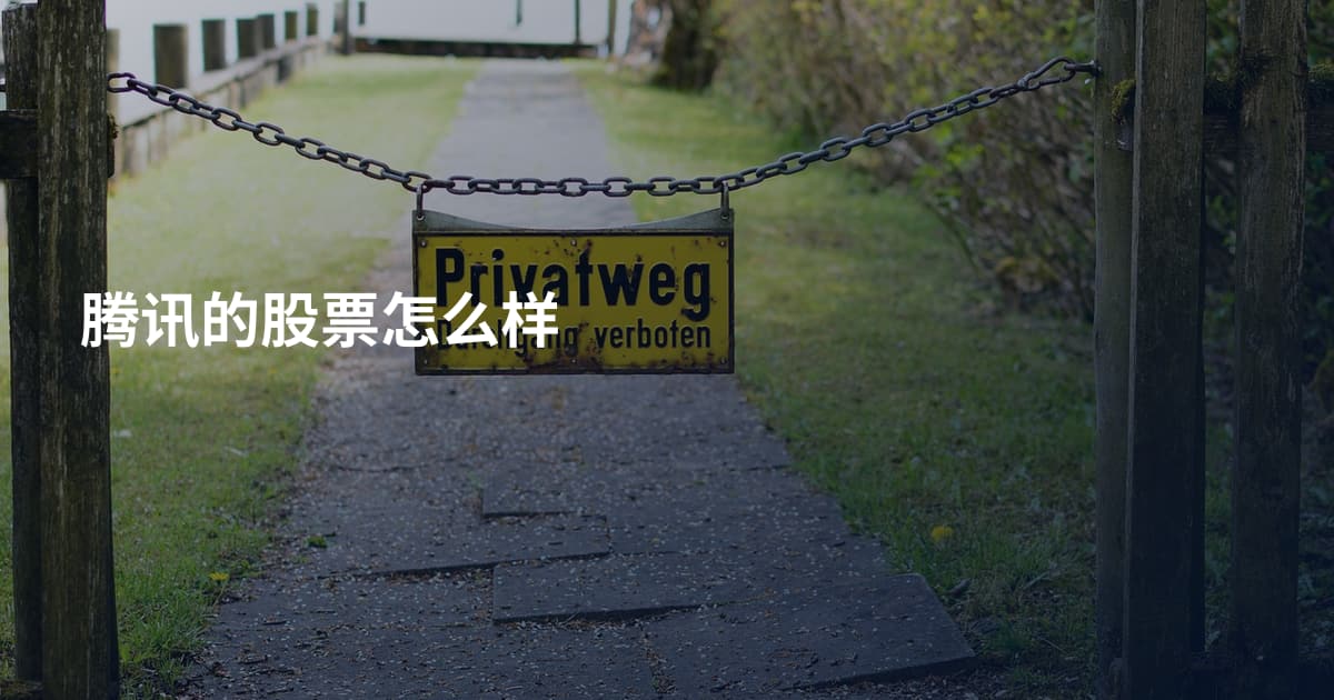 腾讯的股票怎么样
