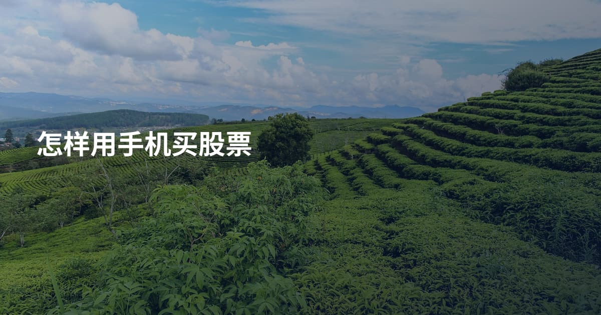 怎样用手机买股票