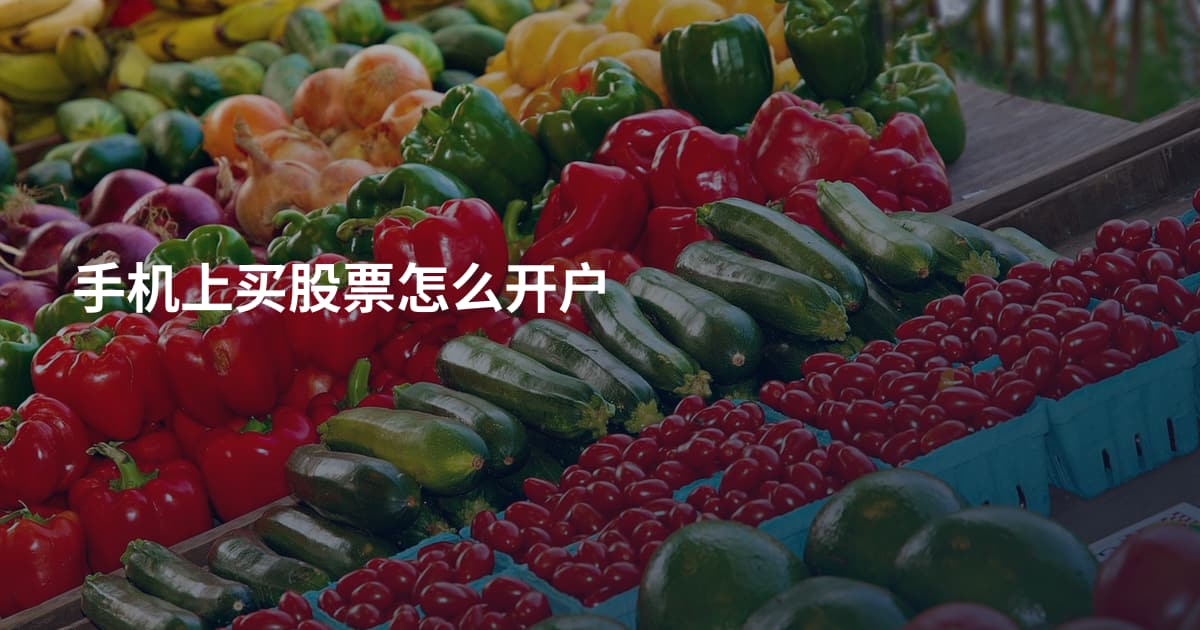 手机上买股票怎么开户