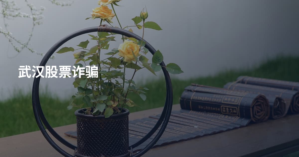 武汉股票诈骗