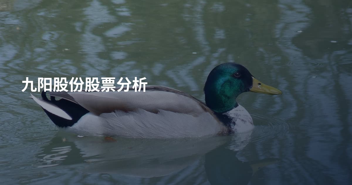 九阳股份股票分析