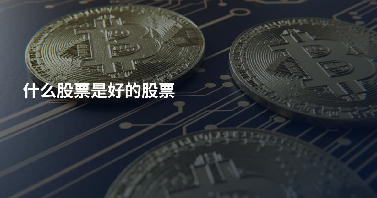 什么股票是好的股票