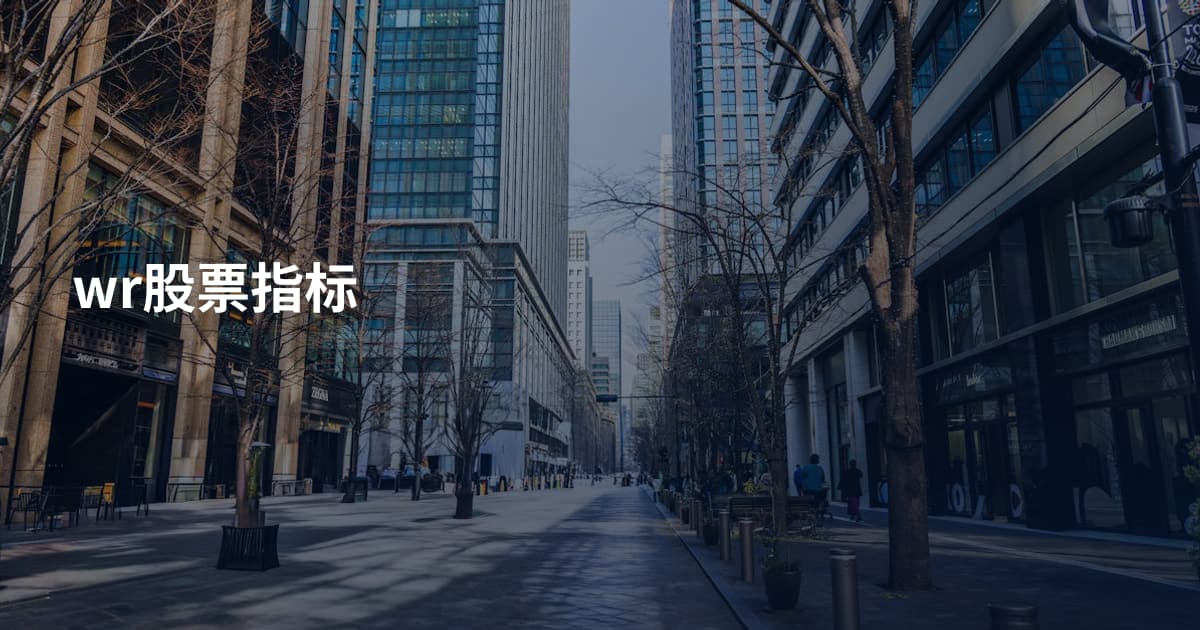 wr股票指标