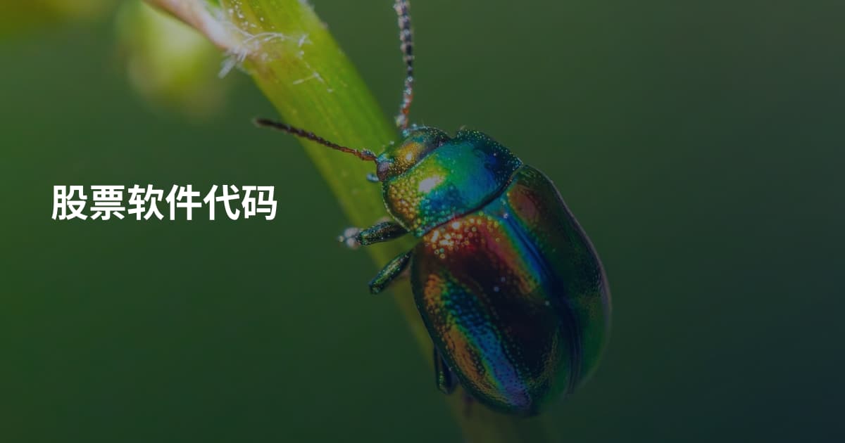 股票软件代码