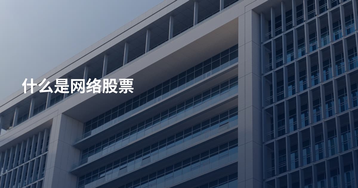 什么是网络股票