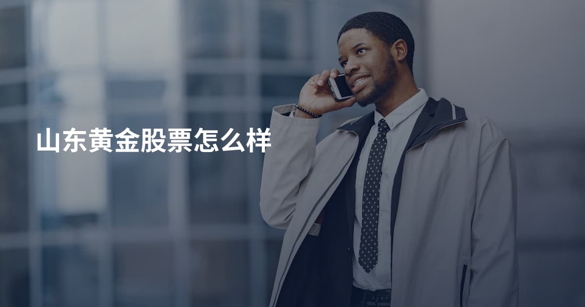 山东黄金股票怎么样