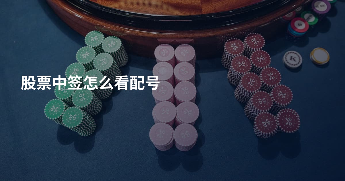 股票中签怎么看配号