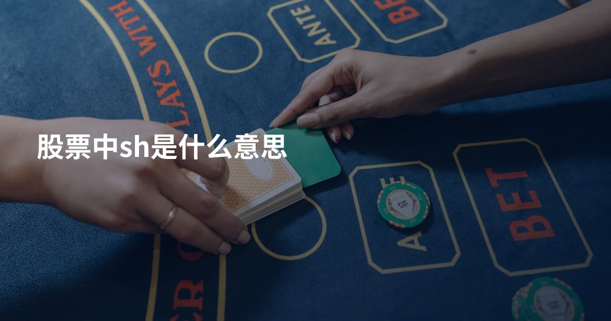 股票中sh是什么意思