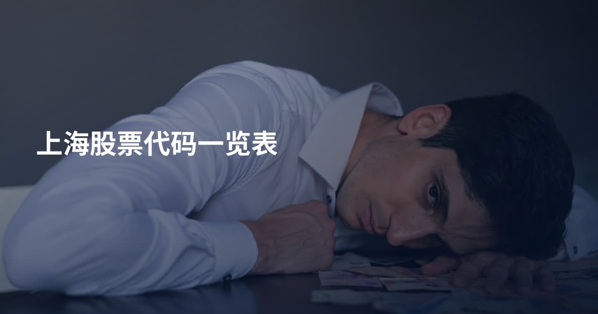 上海股票代码一览表