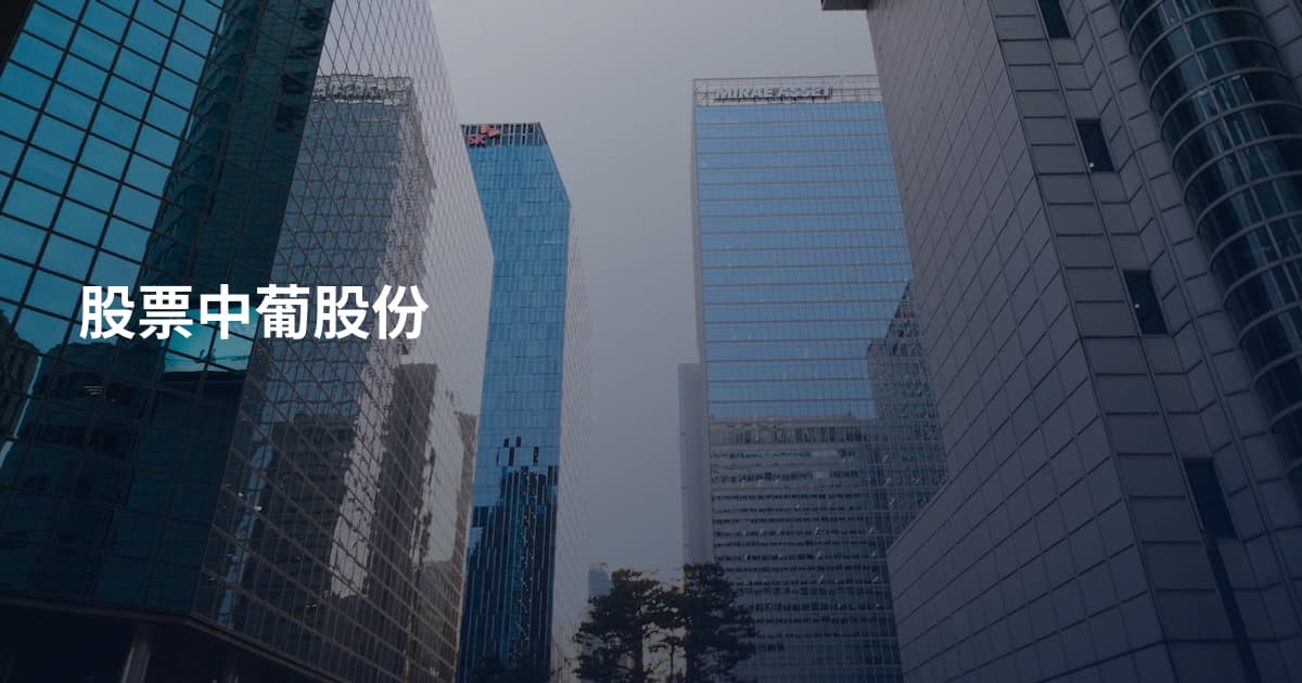 股票中葡股份