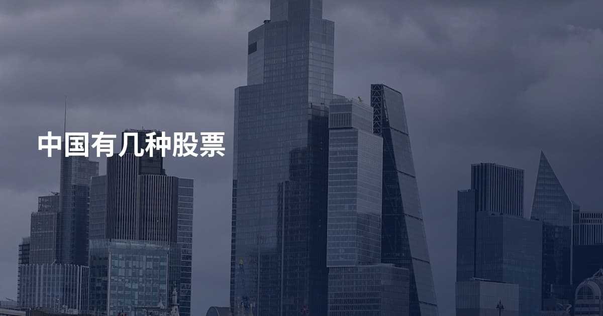 中国有几种股票
