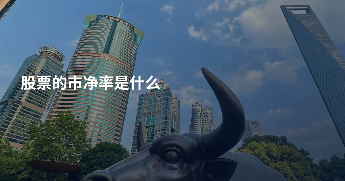 股票的市净率是什么