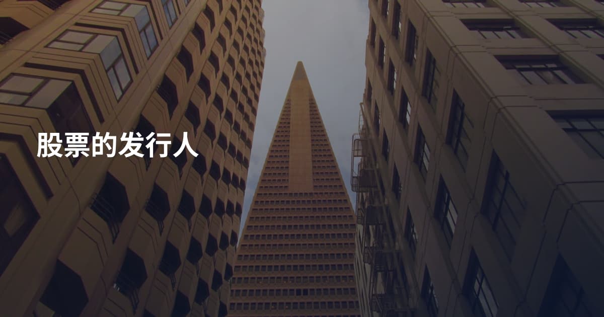 股票的发行人