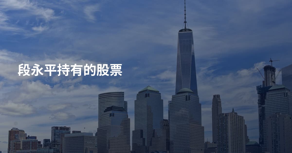 段永平持有的股票