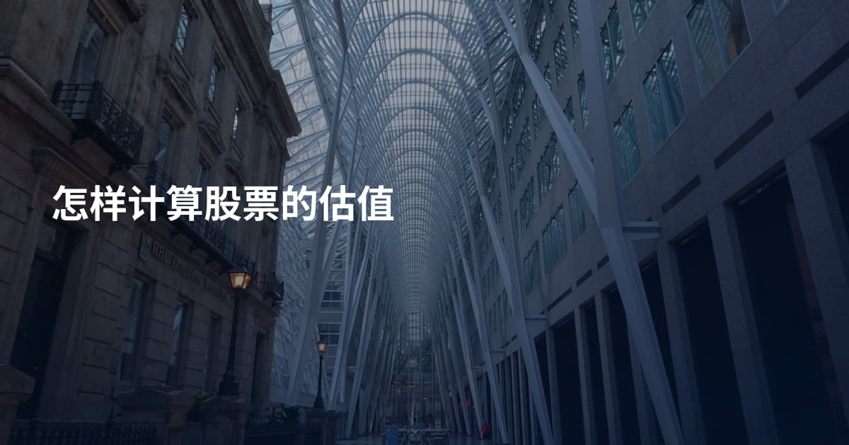 怎样计算股票的估值