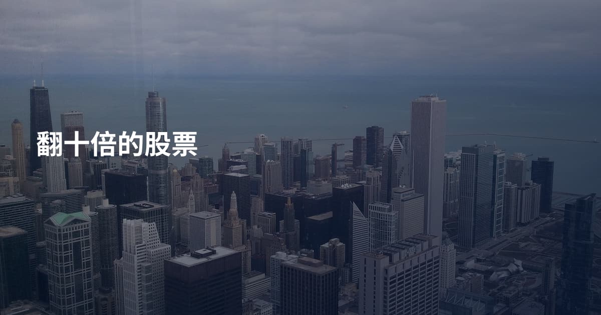 翻十倍的股票