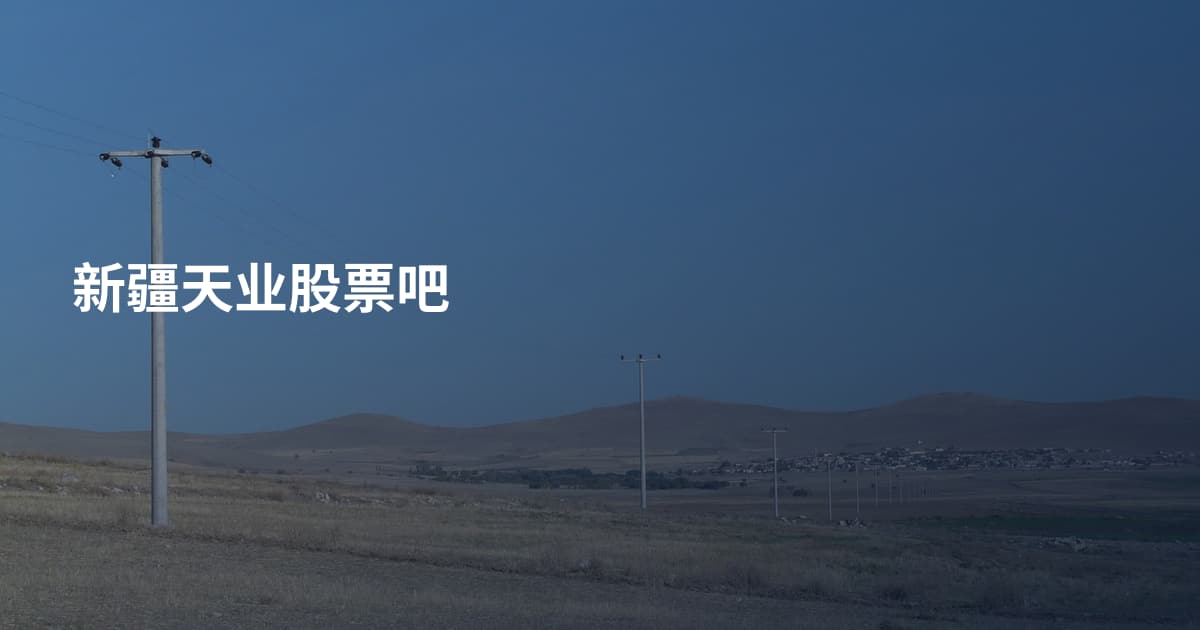 新疆天业股票吧