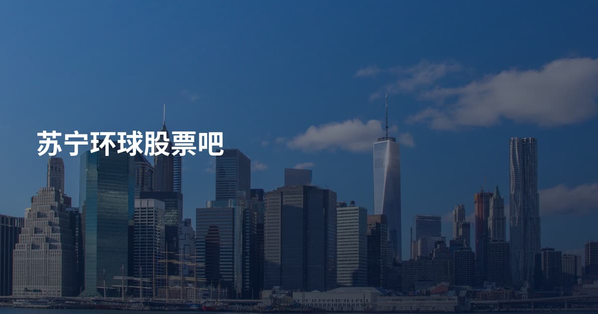 苏宁环球股票吧