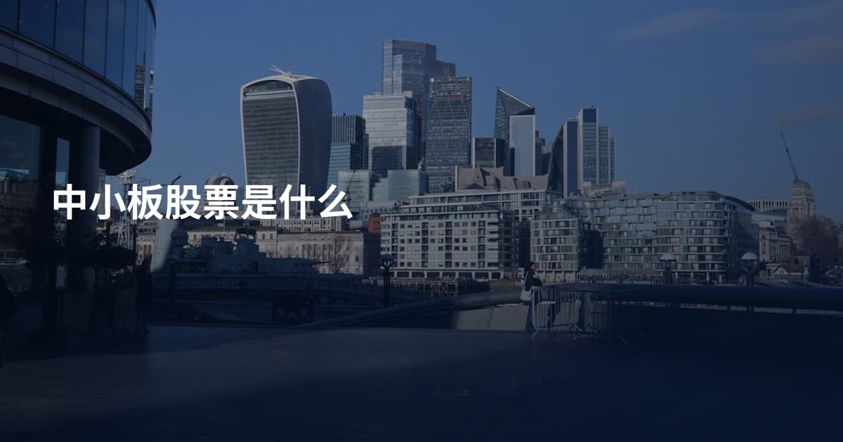 中小板股票是什么