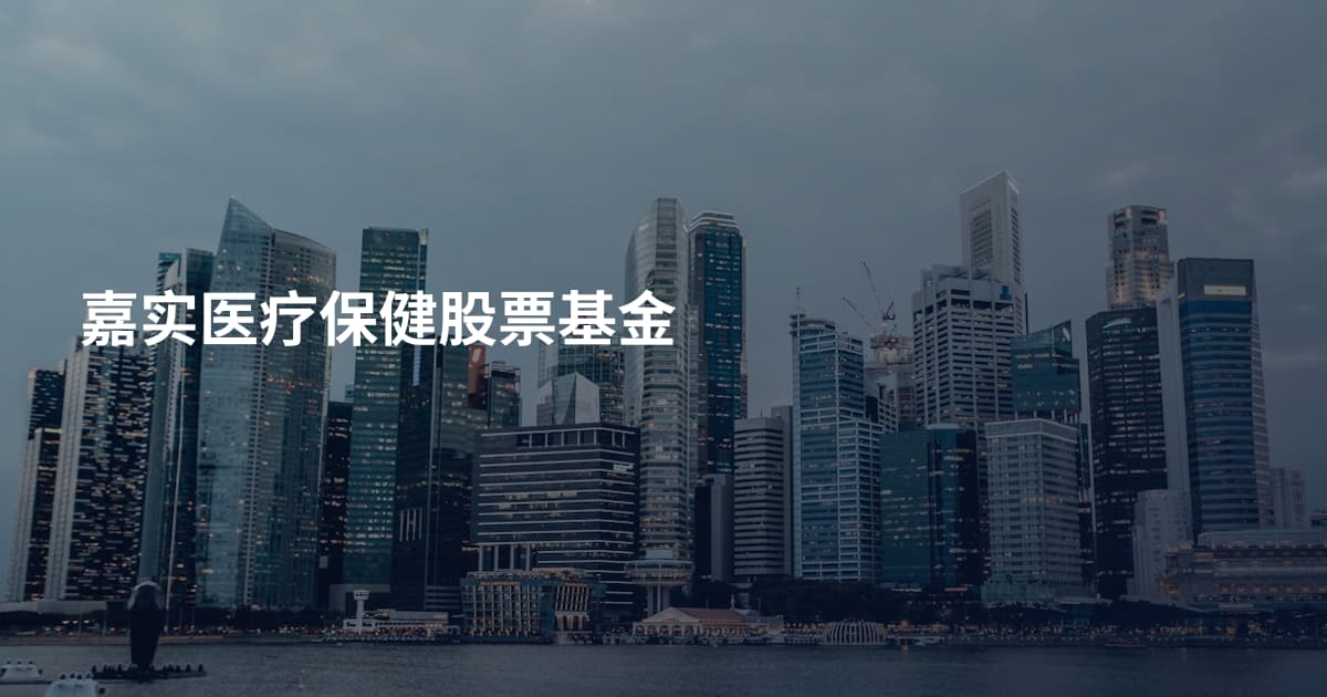 嘉实医疗保健股票基金