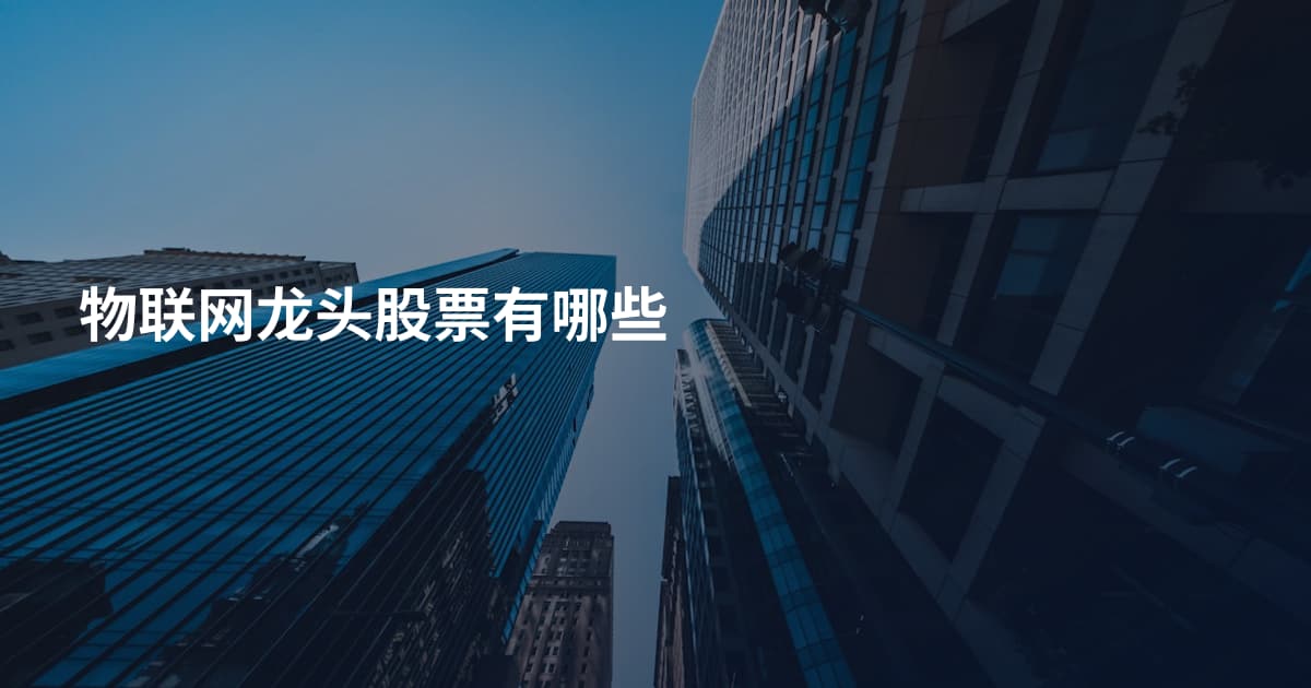 物联网龙头股票有哪些