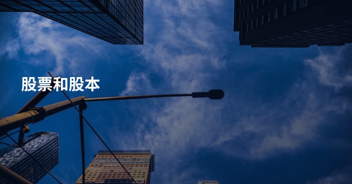 股票和股本