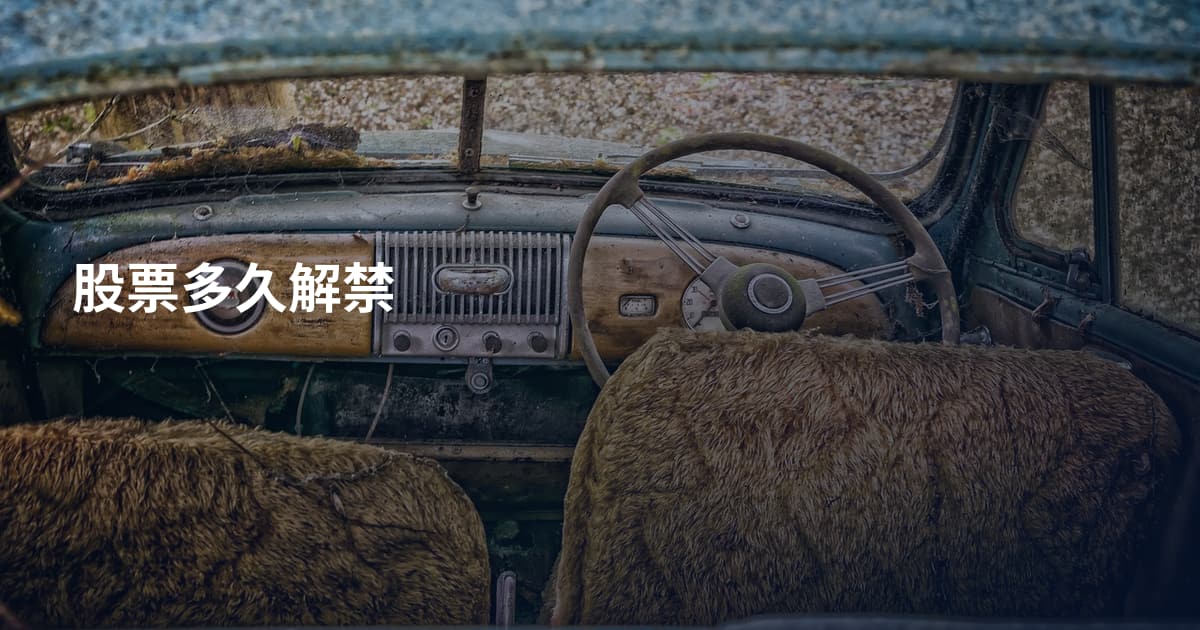 股票多久解禁