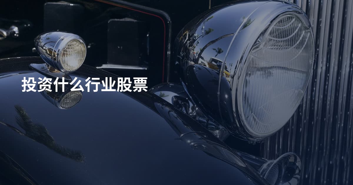 投资什么行业股票