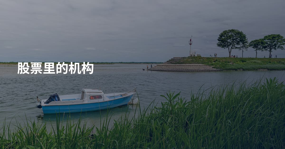 股票里的机构